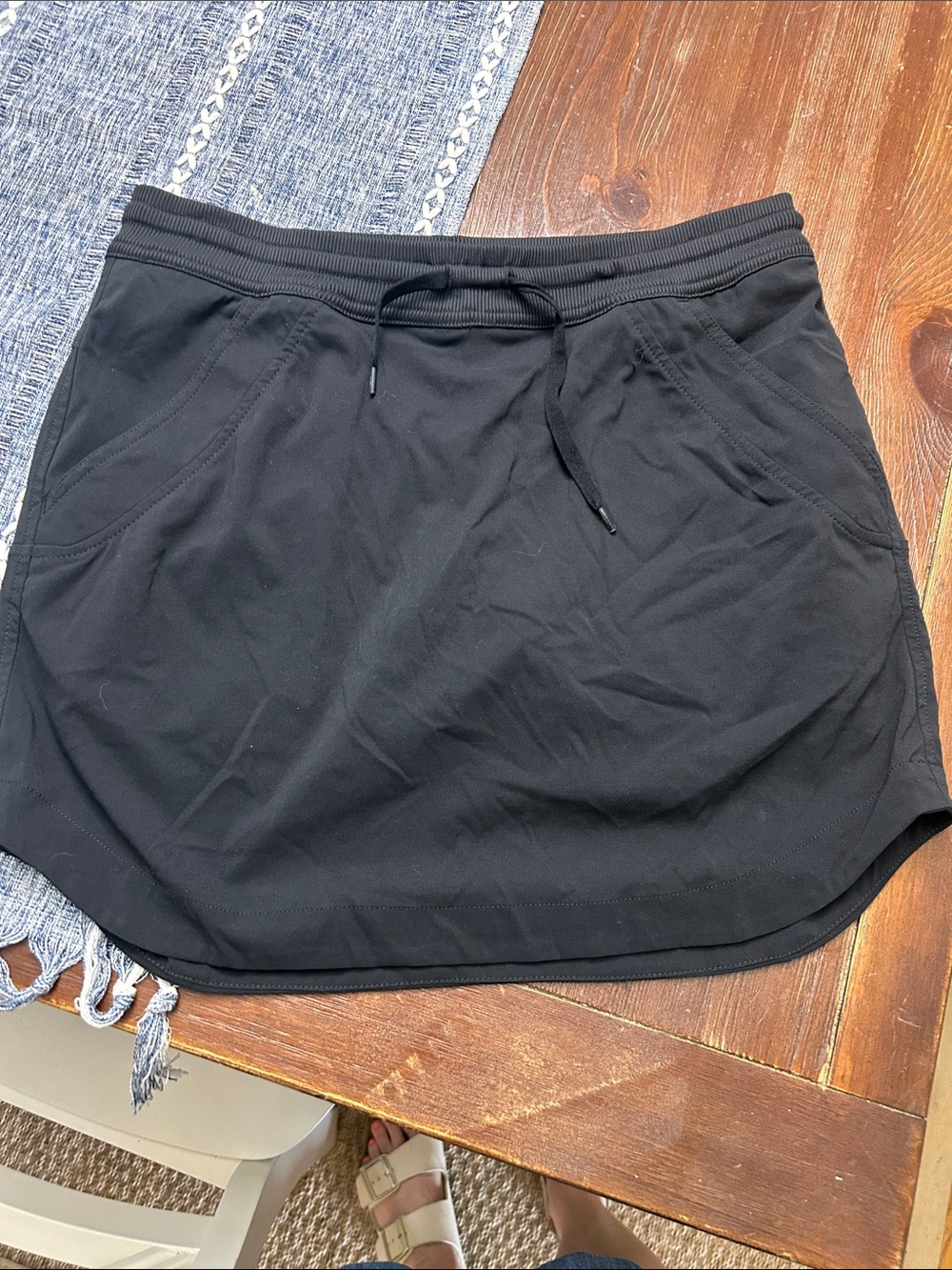 Marmot Black Athletic Drawstring Skort